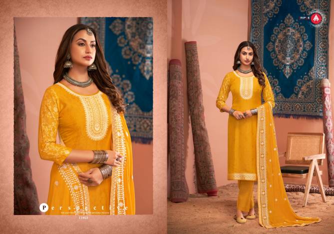 Tulip Vol 9 By Triple Aaa Viscose Muslin Lakhnavi Jacquard Dress Material Suppliers In Mumbai